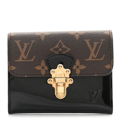 Louis Vuitton Patent Calfskin Monogram Cherrywood Compact 